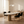 Luca White Marble Oval Dining Table with Lanvin Black Gold Chairs - Side Profile Full Length