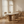 Luca White Marble Oval Dining Table with Lanvin Cream Gold Chairs - Side Profile Full Length
