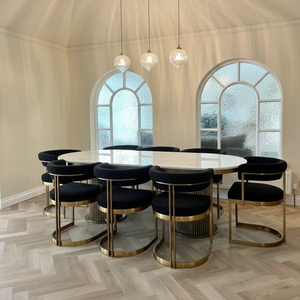 Luca 220cm – Black Chairs 2