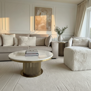 Luca Marble Table Set - Both Tables Featured