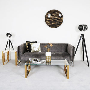 ALEX GOLD COFFEE TABLE