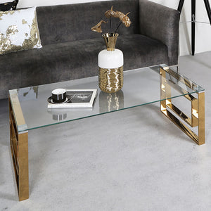 ALEX GOLD COFFEE TABLE