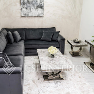 Arianna Grey Marble Coffee Table