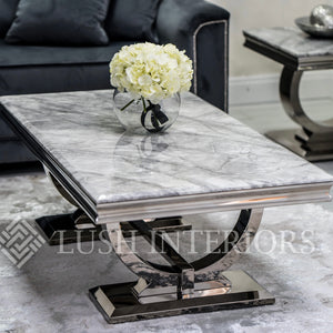 Arianna Grey Marble Coffee Table