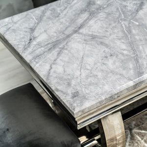 Arianna Grey Dining Set With Grey Bentley Chairs