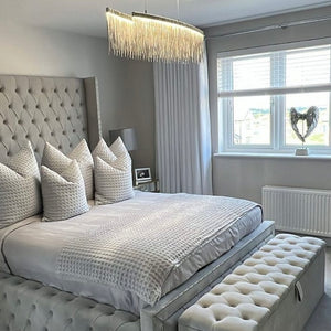 DOLCE BESOKE VELVET STORAGE BOX/OTTOMAN