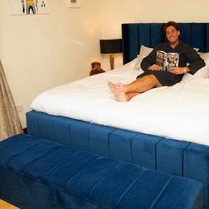 EVA BESPOKE VELVET STORAGE BOX/OTTOMAN