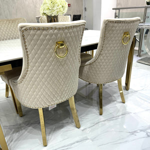 Sorrento Marble Dining Table Set