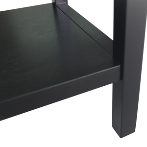 LONDON BLACK WOOD SIDE TABLE