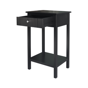 LONDON BLACK WOOD SIDE TABLE